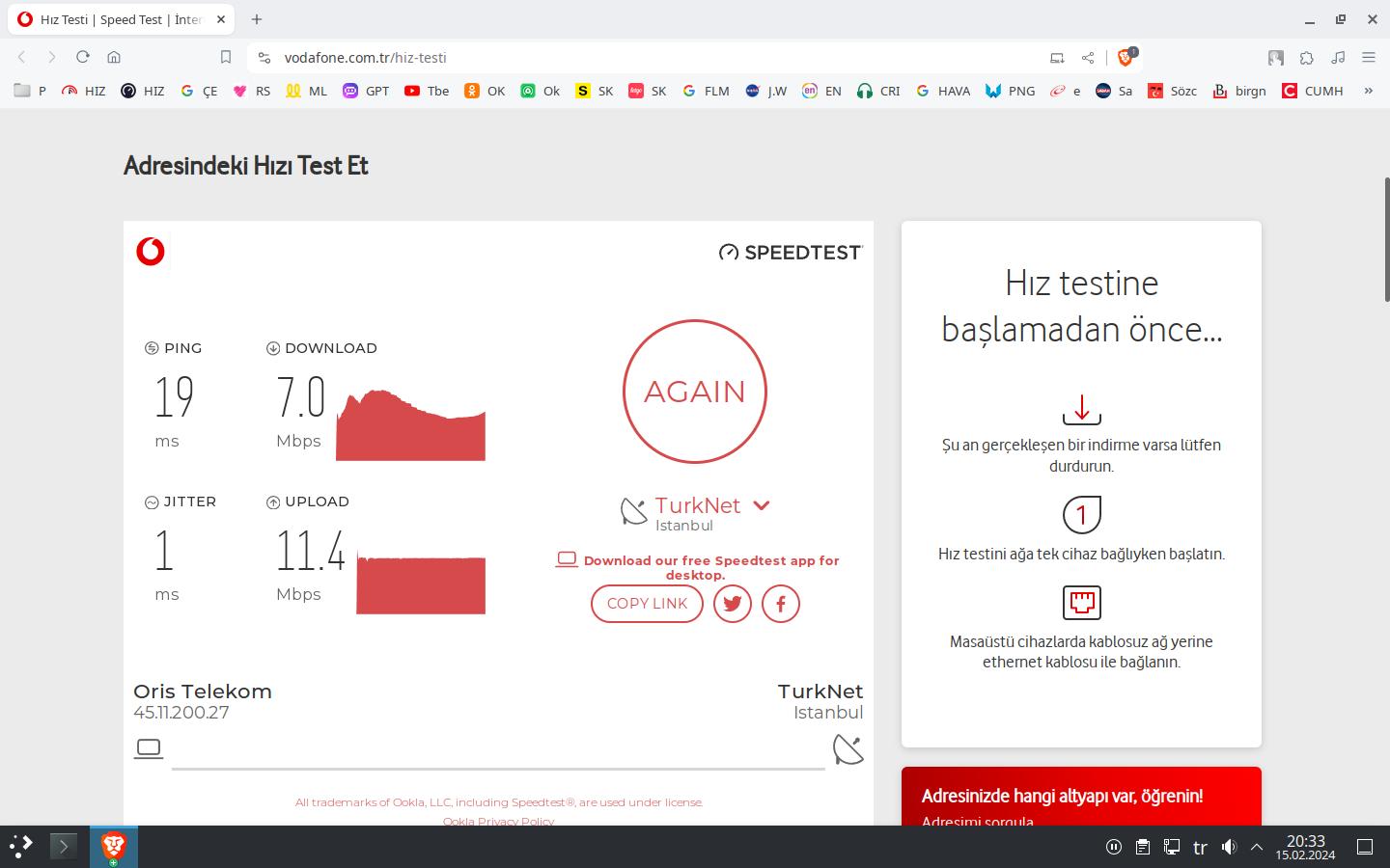 ORIS Telekom H z l erken Utand m. Siz B yle Bir Net Al r M s n z