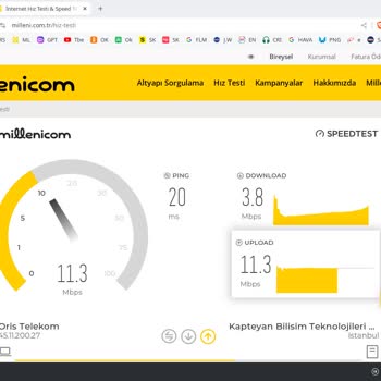 ORIS Telekom Hız Ölçerken Utandım. Siz Böyle Bir Net Alır Mısınız