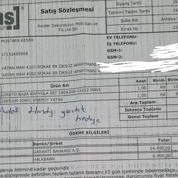 Antalya Yolu Enza Home Şikayet