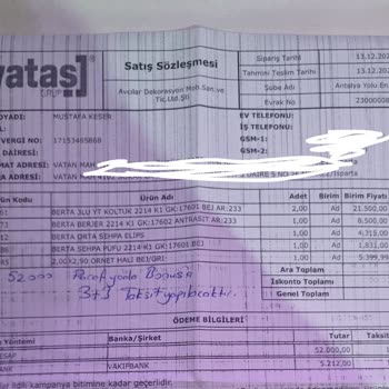 Antalya Yolu Enza Home Şikayet