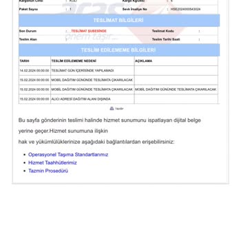 Aras Kargo, Kargomu Dağıtıma Çıkarıp Evde Olmama Rağmen Teslim Etmedi.