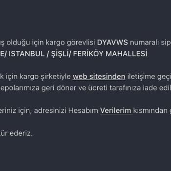 Yurtiçi Kargo Siparişimi Teslim Etmemiş
