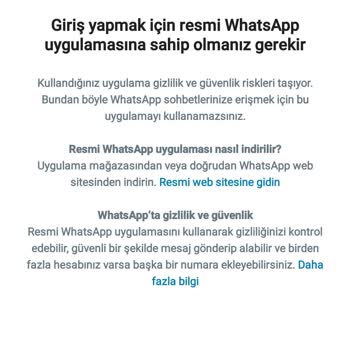WhatsApp Hesabımı Geri İstiyorum!