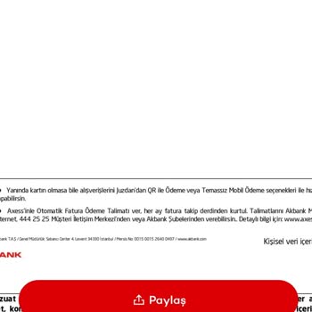 Akbank Axess Üyelik Ücreti