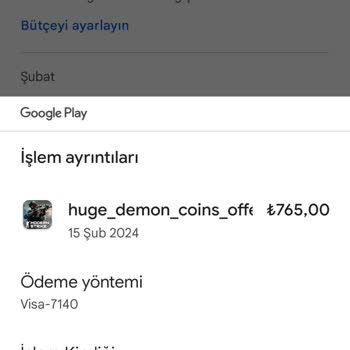 Google Play Bilgim Dışında İşlem Yapılmış