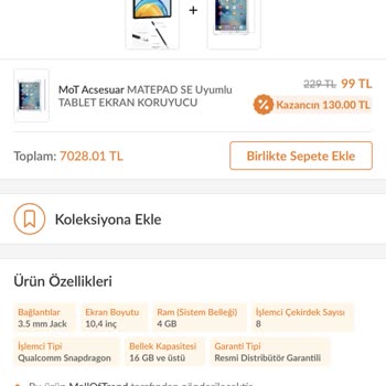 Trendyol Tablet Siparişinde Uygulama Sorunu Ve İlgisiz Satıcı