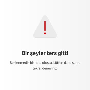 Vodafone Mobil Ödeme Hata Uyarısı