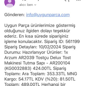 Uygunparca.com Ürün Tedarik Sürecinde Yaşanan Sıkıntılar