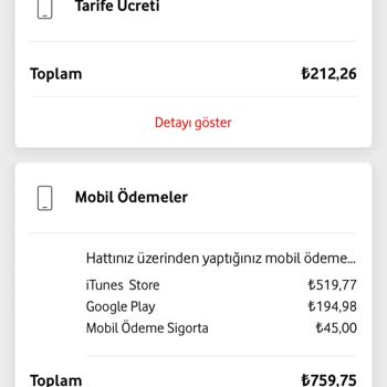Vodafone Kafasına Göre Faturama Ekleme Yapıyor