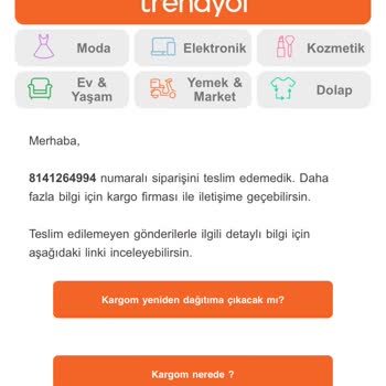 Aras Kargo Teslimat Sorunu Kargom Bana Ulaşmadı