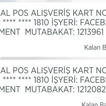 Ziraat Bankası Facebook Payment Mutabakat İzinsiz Para Çekme