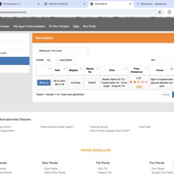 As Perde Eperde.com'dan Alışveriş Hayal Kırıklığı