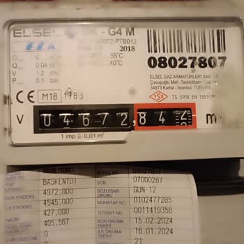 Başkent Doğalgaz Doğalgaz Faturasında 300 M³ Yanlış Okuma Hatası!