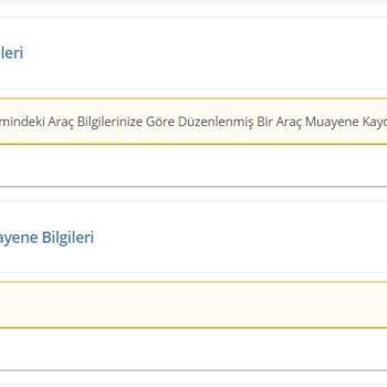 Tüvtürk Muayene Sorgulama Hatası