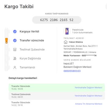 Hepsijet Kargomu Teslim Etmiyor