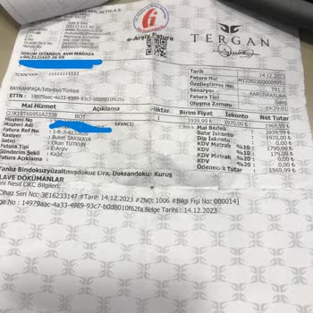 Tergan Ürünlerinde Sorun Var, Çözülmüyor