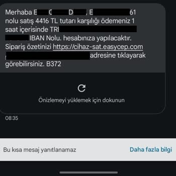 EasyCep Satıştan Sonra Ödenmeyen Para