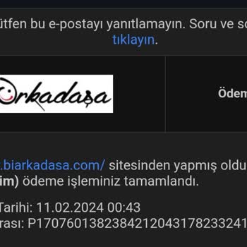 Biarkadasa.com Siparişle İlgili Herhangi Bir Bilgi Yok