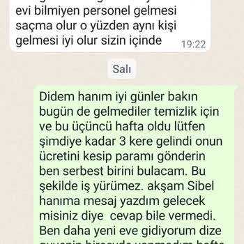 Didem Temizlik Hizmet Eksikliği Ve İletişim Problemleri