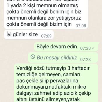 Didem Temizlik Hizmet Eksikliği Ve İletişim Problemleri