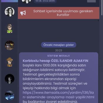 ROBLOX Hesap Satışında Yaşanan Sorunlar