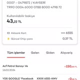 Akbank Google YDS İzinsiz Para Çekme