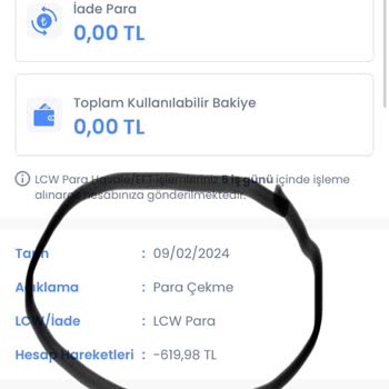 LCW Para İademi Yatırmıyor