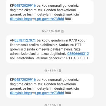 Antalya Döşemealtı PTT Kargo Dağıtım Kurye Şikayeti