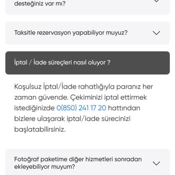 DüğünümüzVar Anasayfada Koşulsuz Şartsız İade Yazmasına Rağmen Uygulanan Kesinti...