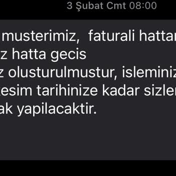 Vodafone Habersiz Hattımı Faturalıdan Faturasıza Çevirdi