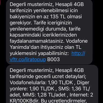Vodafone Habersiz Hattımı Faturalıdan Faturasıza Çevirdi