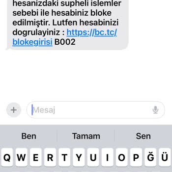 Şüpheli İşlem Uyarısı Ve Bilgi Güvenliği Endişem!