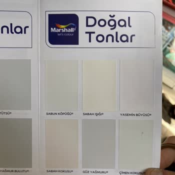 Marshall Boya Farklı Tonda Boya Rengi