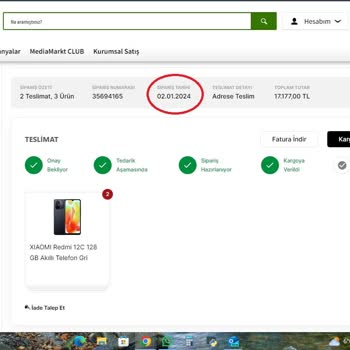 Media Markt Tan Sipariş Verdiğimiz Telefon İadesi