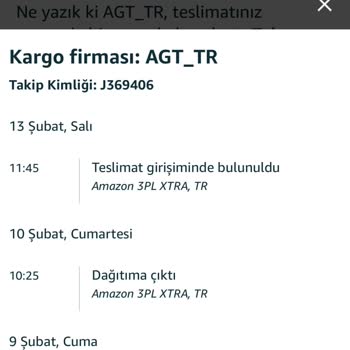 Amazon Müşteri Hizmetleri Ve AGT Kurye