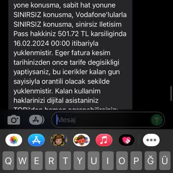 Vodafone Yanlış Fatura Şikayeti