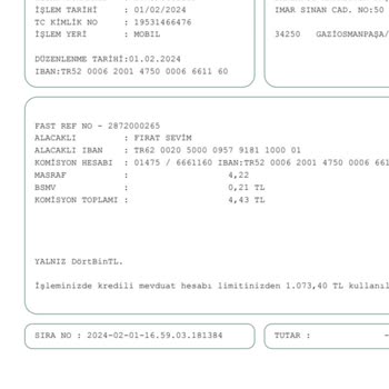 Garanti BBVA Yanlış İbana Para Gönderme