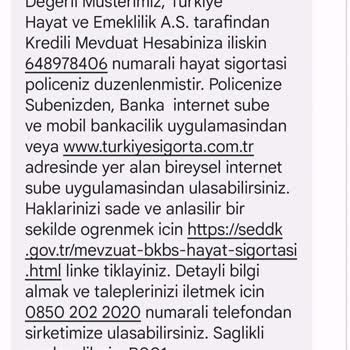 Türkiye Hayat Emeklilik Ziraat Bankası Kredi Ve Sigorta Hüsranı