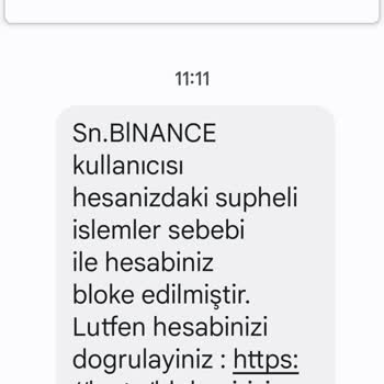 Binance De Hesabım Olmamasına Rağmen Kullanıcı Olarak Mesaj Alıyorum.