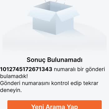 Trendyol Express Kodlu Ürün Bulunamadı Hatası