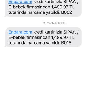 Ebebek İadem Yapılmıyor. Geri Dönüşte Sağlanmıyor