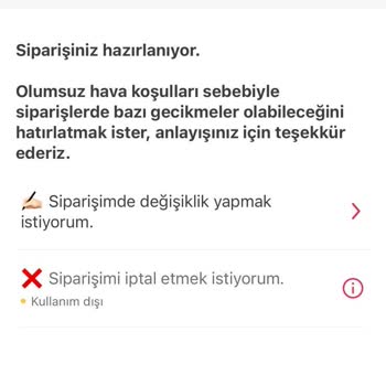Yemeksepeti-Nohudy Geciken Sipariş