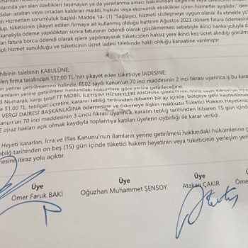 Türk Telekom Hakem Heyeti Kararını Tanımıyor