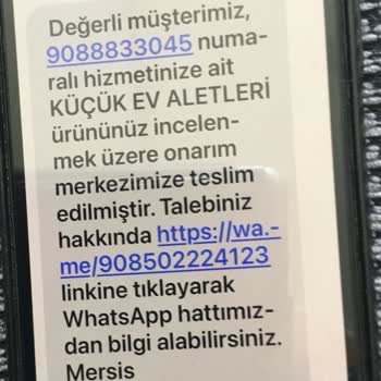 Vestel Küçük Ev Aletleri Onarımı Çok Sıkıntılı