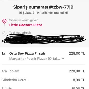Yemeksepeti Şikayetim Var