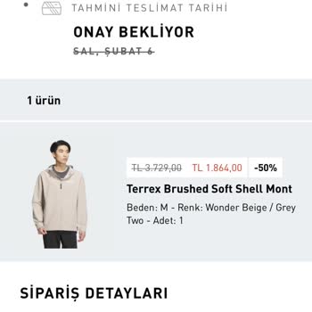 adidas 20 Gündür Kargo Bekliyorum