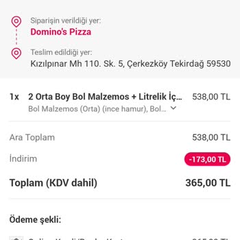 Yemeksepeti Pizza Soğuk Ve Kurumuştu