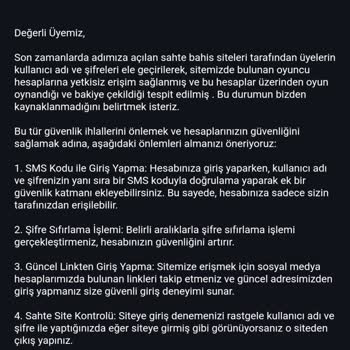 16.02.2024 Tarihinden İtibaren Site Hesabım Hükümsüzdür Holiganbet