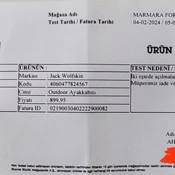 Jack Wolfskin Outdoor Ayakkabı Çatlama Ve Açılma Sorunu
