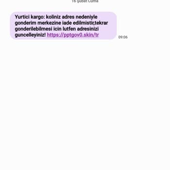 Beklenmeyen Kargonun Adres Değişimi
